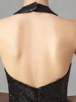 Vintage Sequin Halter Bridesmaid Maxi Dress 13 Vintage Sequin Halter Bridesmaid Maxi Dress -Candi Clothing Shop SCV001275 B 10