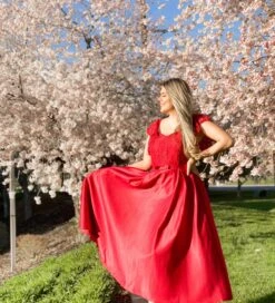 US Only Wine Red 1950s Lace Satin Dress 10 US Only Wine Red 1950s Lace Satin Dress -Candi Clothing Shop SCV001366 WR M 1