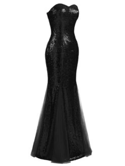 1930s Vintage Sequin Strapless Dress 37 1930s Vintage Sequin Strapless Dress -Candi Clothing Shop SCV001586 B 3 2353a1a3 38f4 4c0e 8904 9fa77483516d