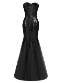 1930s Vintage Sequin Strapless Dress 38 1930s Vintage Sequin Strapless Dress -Candi Clothing Shop SCV001586 B 4 11939e7d 5980 4fcf 8f48 532e2fafb672