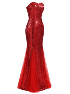 1930s Vintage Sequin Strapless Dress 27 1930s Vintage Sequin Strapless Dress -Candi Clothing Shop SCV001586 RR 3 b306d03d 3c88 4418 8783 ce4dc00f830d