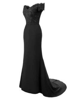 Vintage Chiffon Off Shoulder Maxi Dress 31 Vintage Chiffon Off Shoulder Maxi Dress -Candi Clothing Shop SCV001591 B 2