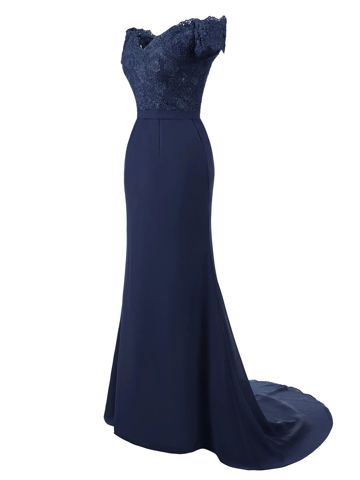 Vintage Chiffon Off Shoulder Maxi Dress 2 Vintage Chiffon Off Shoulder Maxi Dress - Image 2