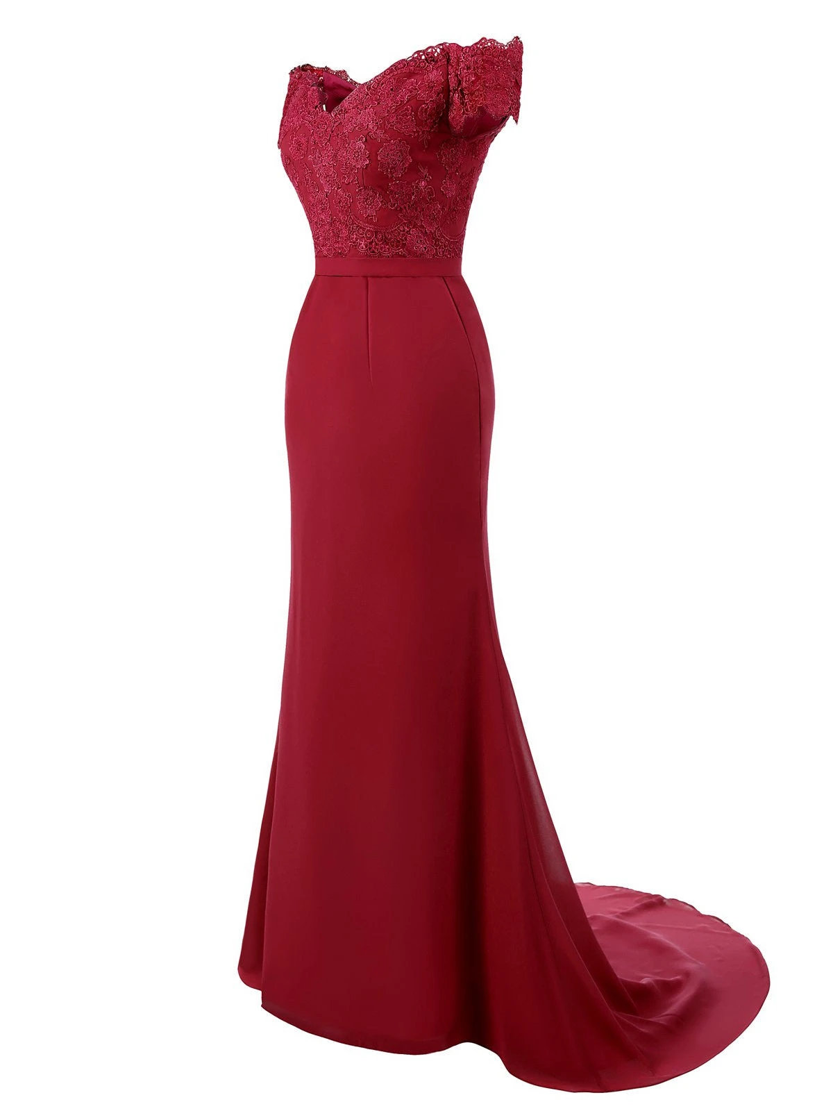 Vintage Chiffon Off Shoulder Maxi Dress 7 Vintage Chiffon Off Shoulder Maxi Dress - Image 7