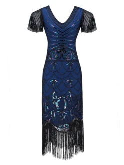 1920s Fringed Flapper Gatsby Dress -Candi Clothing Shop SCV001600 SKB 1