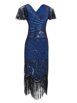 1920s Fringed Flapper Gatsby Dress -Candi Clothing Shop SCV001600 SKB 3