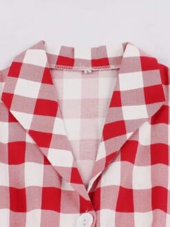 Red White 1950s Pockets Plaid Dress -Candi Clothing Shop SCV001859 3 cf71583f 48a9 40e1 82d7 4c4432bf596e