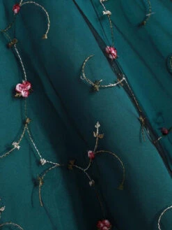 1950s Mesh Hi-Lo Back Lace Up Dress -Candi Clothing Shop SCV002271 PAT1 5