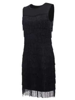 [US Warehouse] Black 1920s Sequin Tassel Flapper Dress -Candi Clothing Shop SCV002326 B 2 e45f573c ff74 4478 86d1 5058834b6002