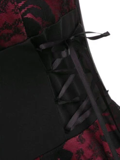 1980s Patchwork High Low Hem Strap Dress -Candi Clothing Shop SCV002567 WR 5