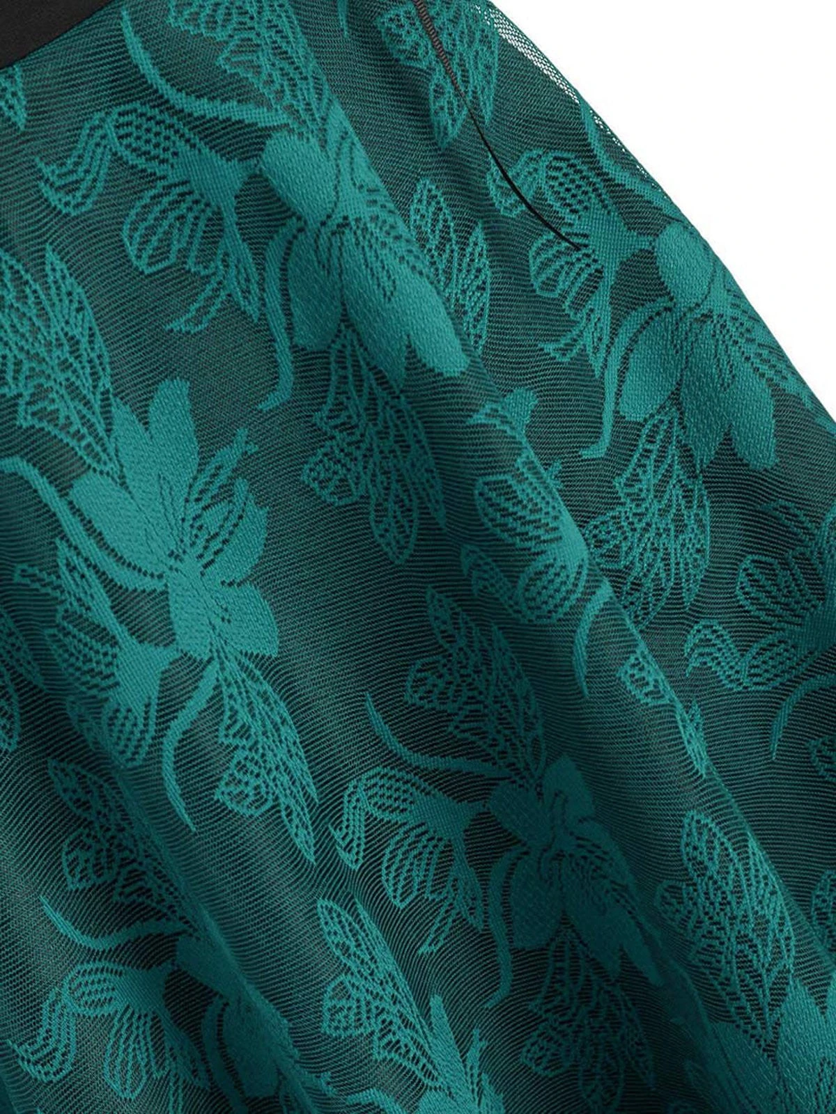 1980s Floral Lace Patchwork Strap Dress 9 1980s Floral Lace Patchwork Strap Dress - Image 9