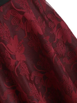 1980s Floral Lace Patchwork Strap Dress 15 1980s Floral Lace Patchwork Strap Dress -Candi Clothing Shop SCV002580 WR 5