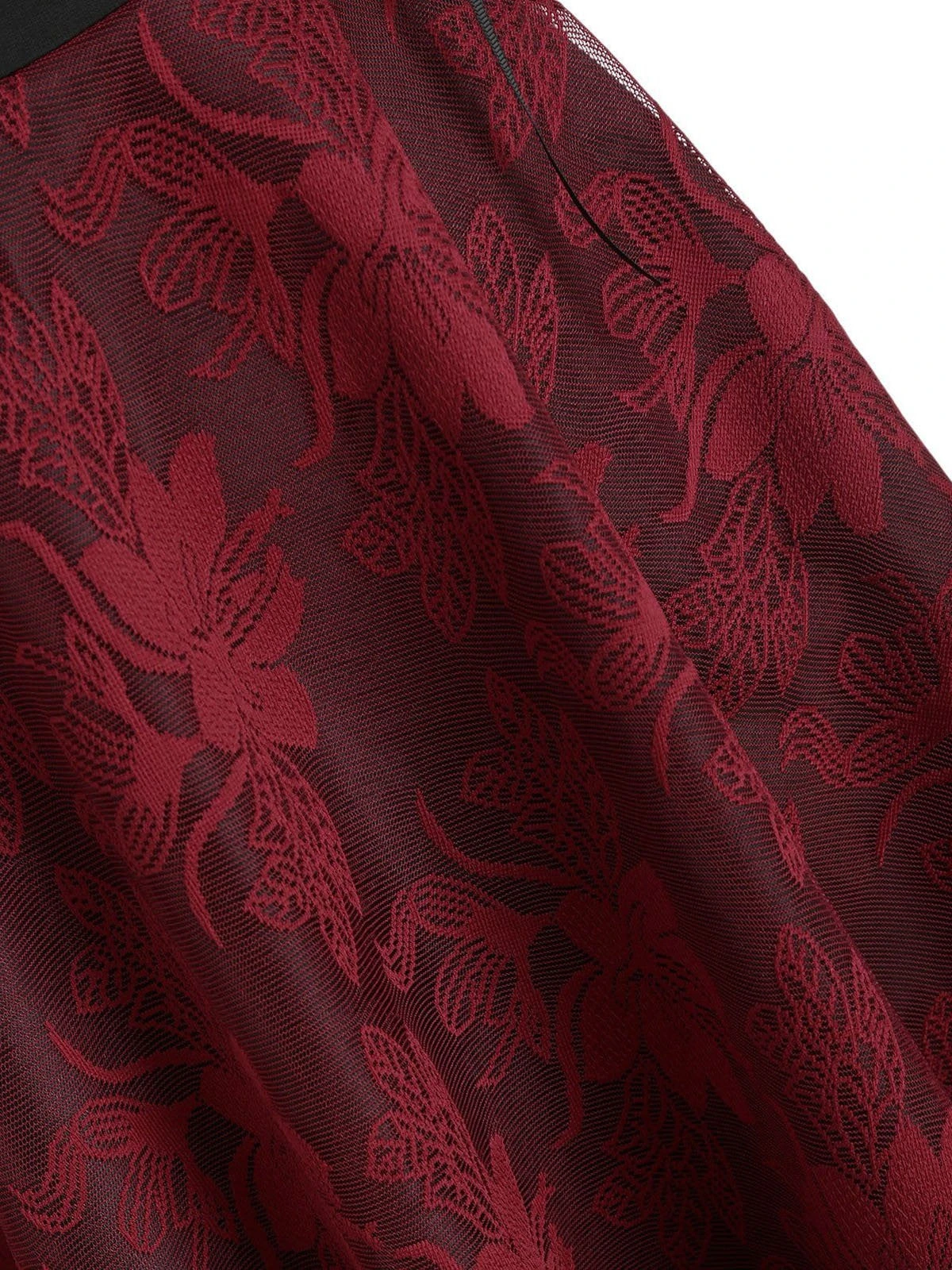 1980s Floral Lace Patchwork Strap Dress 6 1980s Floral Lace Patchwork Strap Dress - Image 6