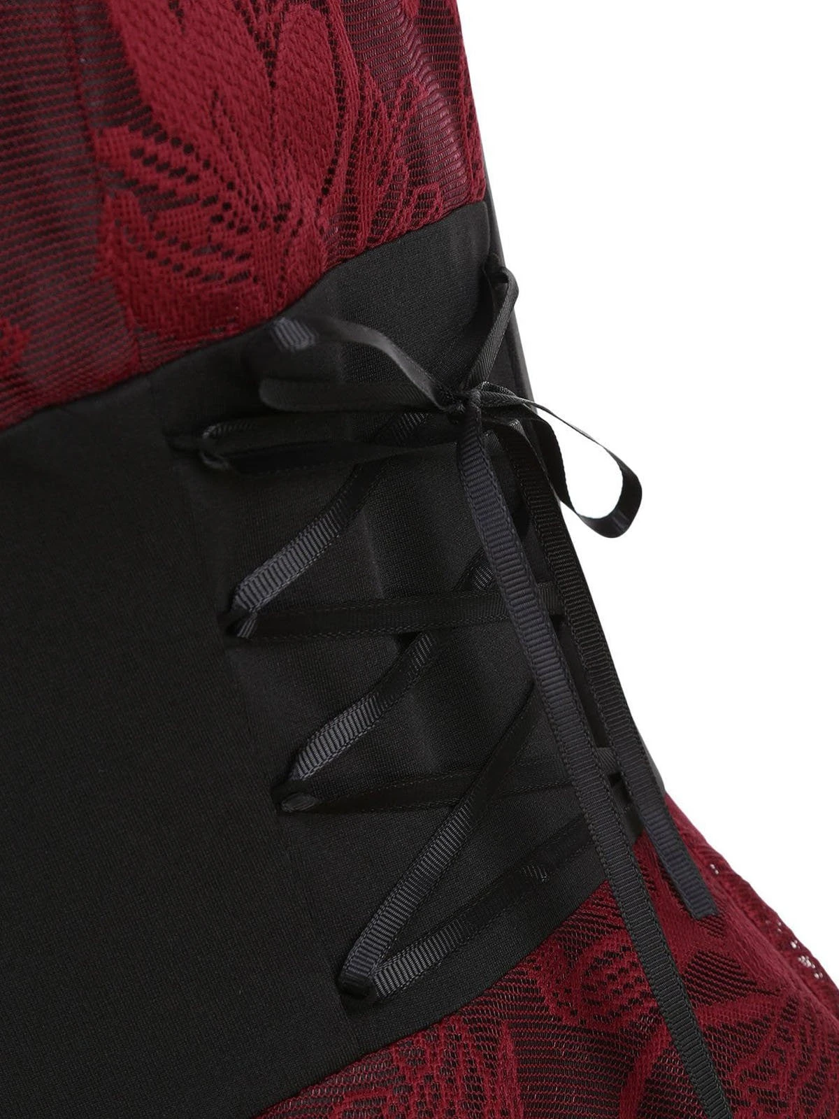 1980s Floral Lace Patchwork Strap Dress 7 1980s Floral Lace Patchwork Strap Dress - Image 7