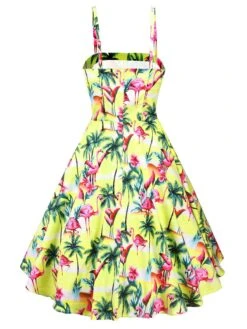 Yellow 1950s Flamingo Swing Dress 7 Yellow 1950s Flamingo Swing Dress -Candi Clothing Shop SCV002597 PAT1 3 e4c8f5d4 90ce 4487 be41 f48c7d63e212