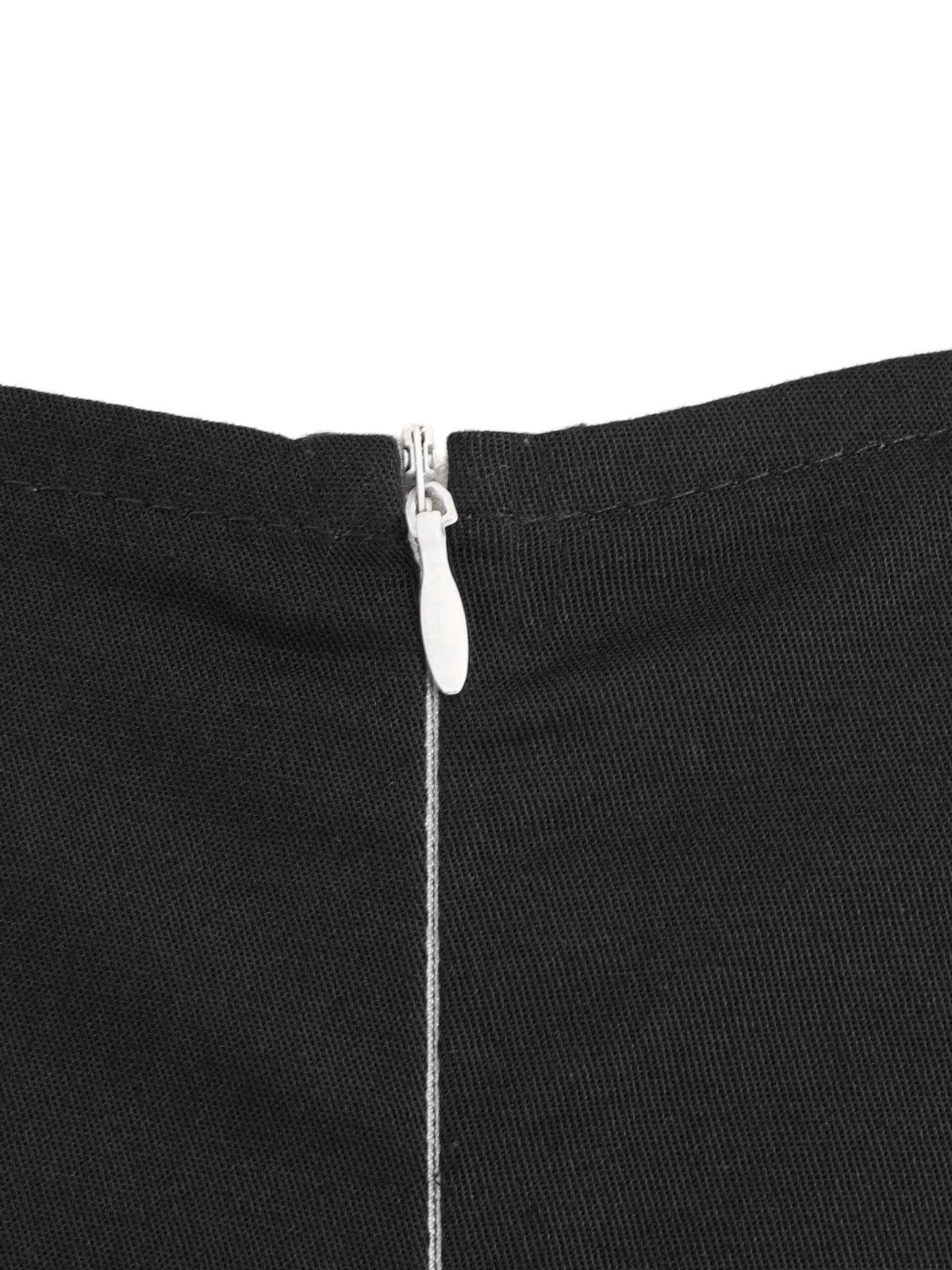 1950s Solid Sweetheart Fold Swing Dress 16 1950s Solid Sweetheart Fold Swing Dress - Image 16