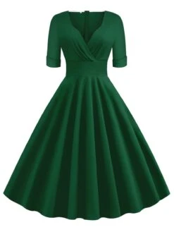 1950s Solid Sweetheart Fold Swing Dress 24 1950s Solid Sweetheart Fold Swing Dress -Candi Clothing Shop SCV003300 DG 1 8769d56c 16cd 4b27 a404 f26eec4df3e3