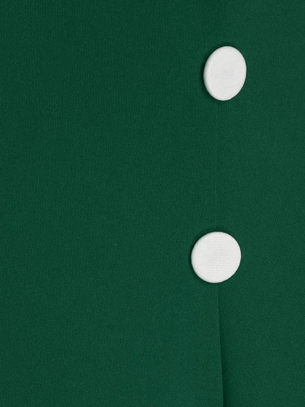 1950s Off Shoulder Button Embellished Dress 4 1950s Off Shoulder Button Embellished Dress - Image 4