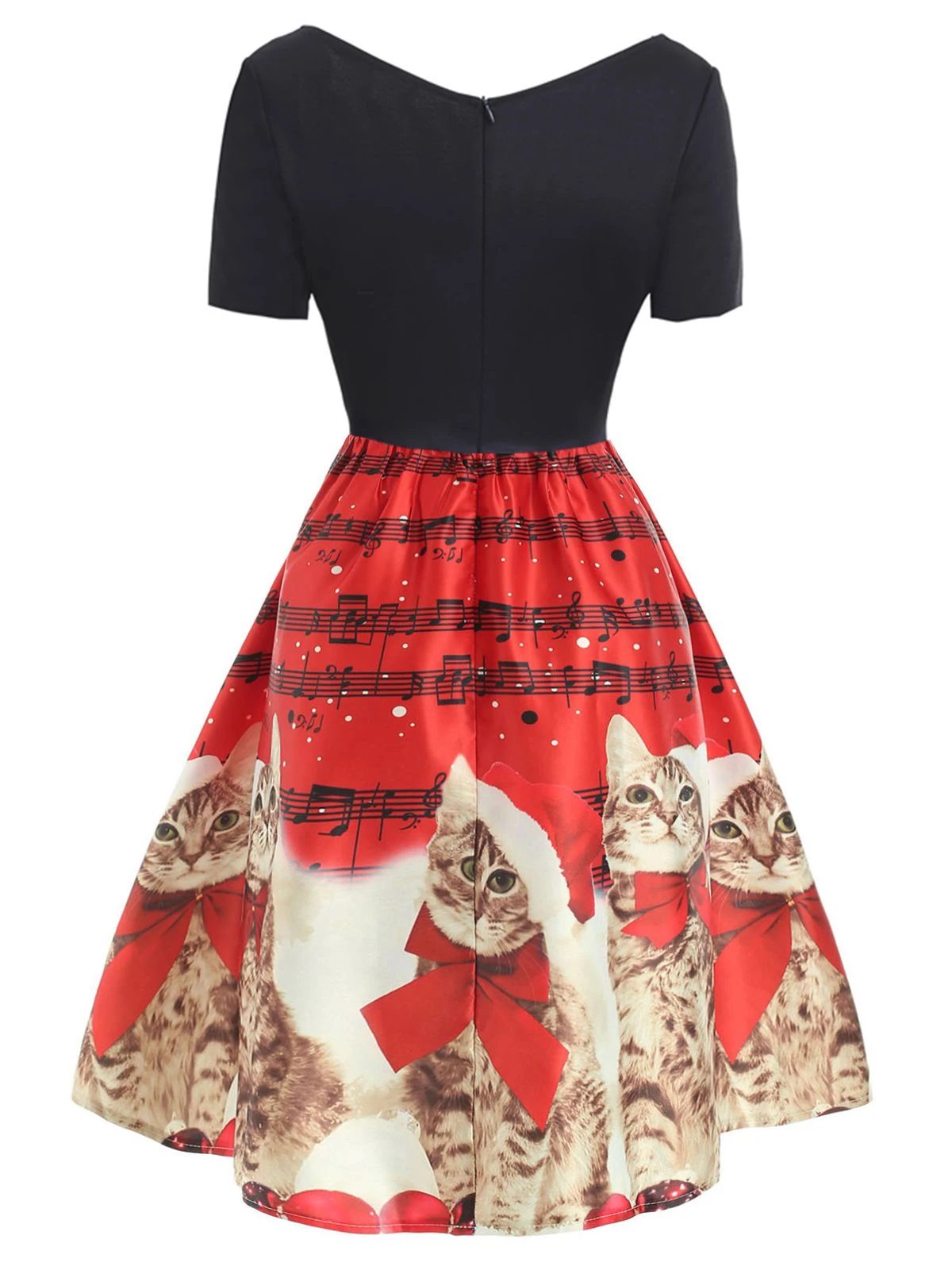 1950s Christmas Kitty Swing Dress 3 1950s Christmas Kitty Swing Dress - Image 3