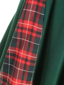 1950s Plaid Patchwork Bow Swing Dress 9 1950s Plaid Patchwork Bow Swing Dress -Candi Clothing Shop SCV003513 PAT2 5