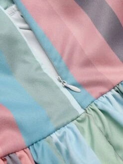 Rainbow 1950s Stripe Pocket Swing Dress 17 Rainbow 1950s Stripe Pocket Swing Dress -Candi Clothing Shop SCV005122 4