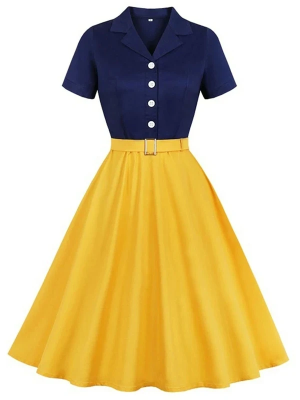 2PCS Snow White 1950s Dress & White Petticoat 2 2PCS Snow White 1950s Dress & White Petticoat - Image 2