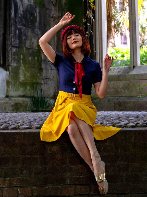 Snow White Style Button 1950s Dress 5 Snow White Style Button 1950s Dress - Image 5