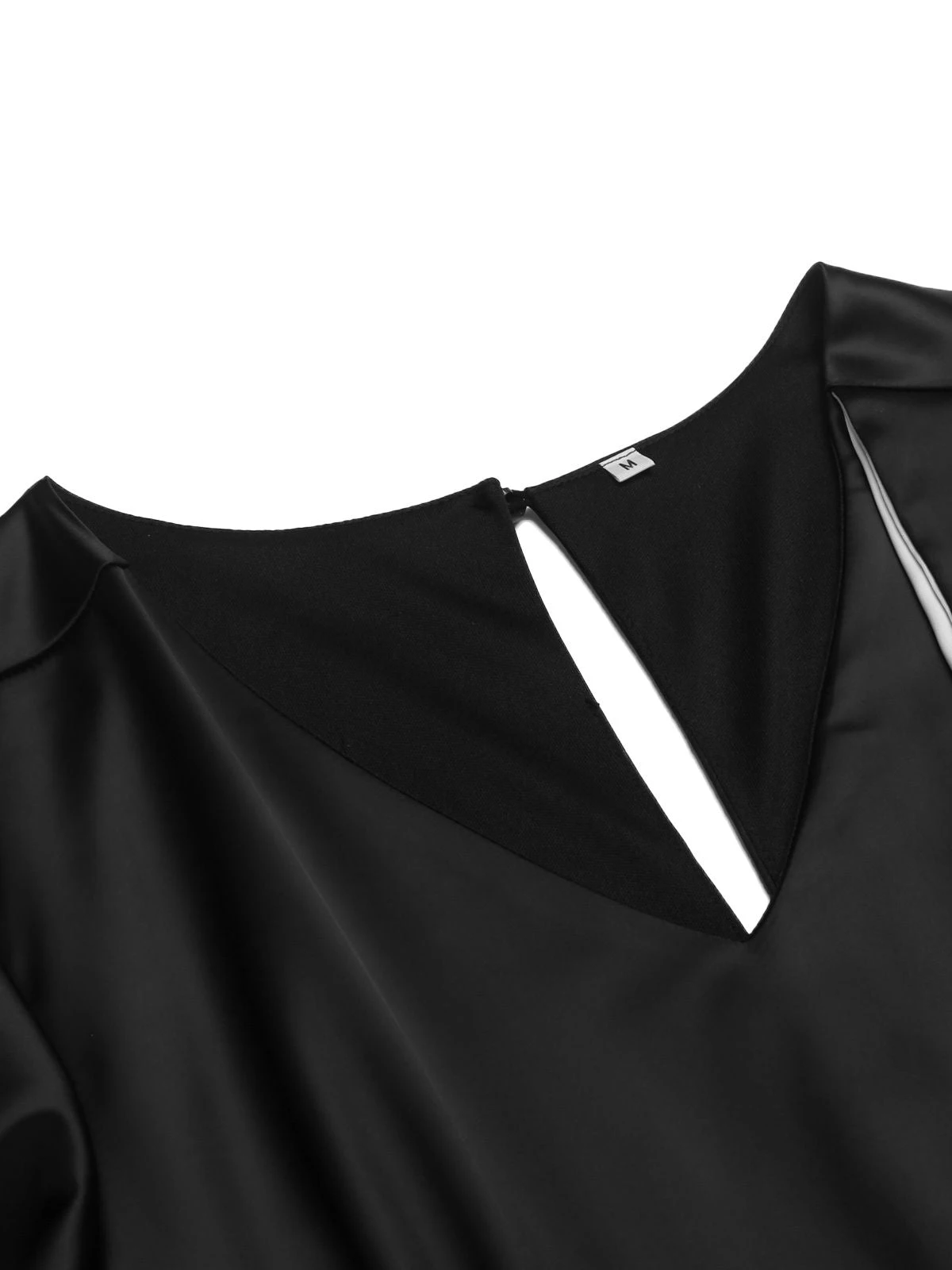 Black 1960s Patchwork Fishtail Bodycon Dress 5 Black 1960s Patchwork Fishtail Bodycon Dress - Image 5