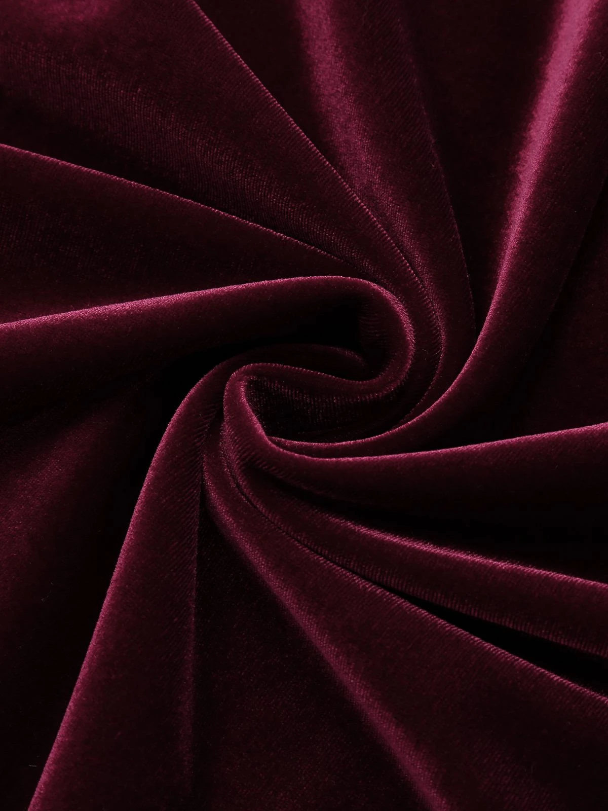 Wine Red 1960s Velvet Bodycon Vintage Dress 9 Wine Red 1960s Velvet Bodycon Vintage Dress - Image 9