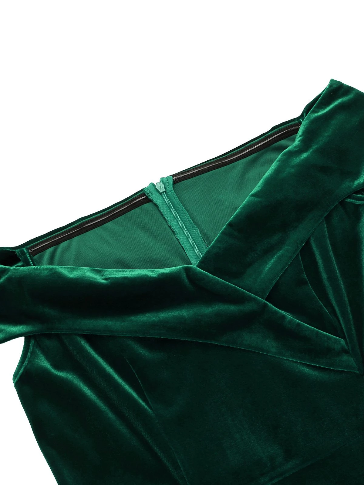 1960s Off Shoulder Velvet Bodycon Dress 6 1960s Off Shoulder Velvet Bodycon Dress - Image 6