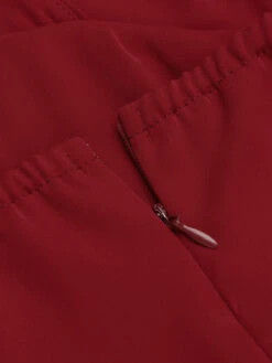 Red 1960s Solid Halter Bodycon Dress -Candi Clothing Shop SCV012000 6