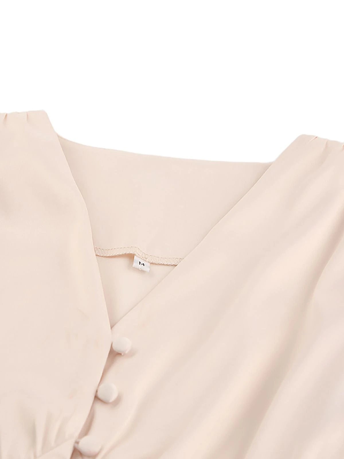 1940s Solid Silk Buttoned Tea Dress 5 1940s Solid Silk Buttoned Tea Dress - Image 5