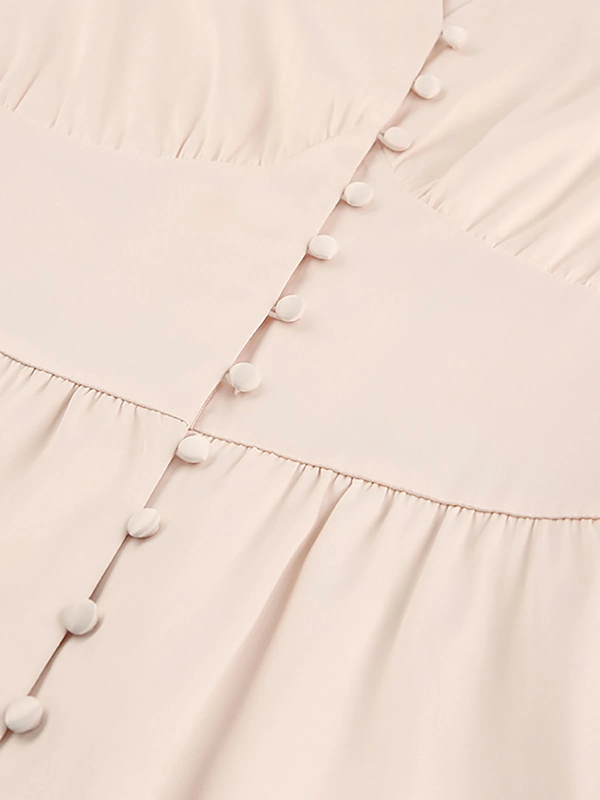 1940s Solid Silk Buttoned Tea Dress 8 1940s Solid Silk Buttoned Tea Dress - Image 8