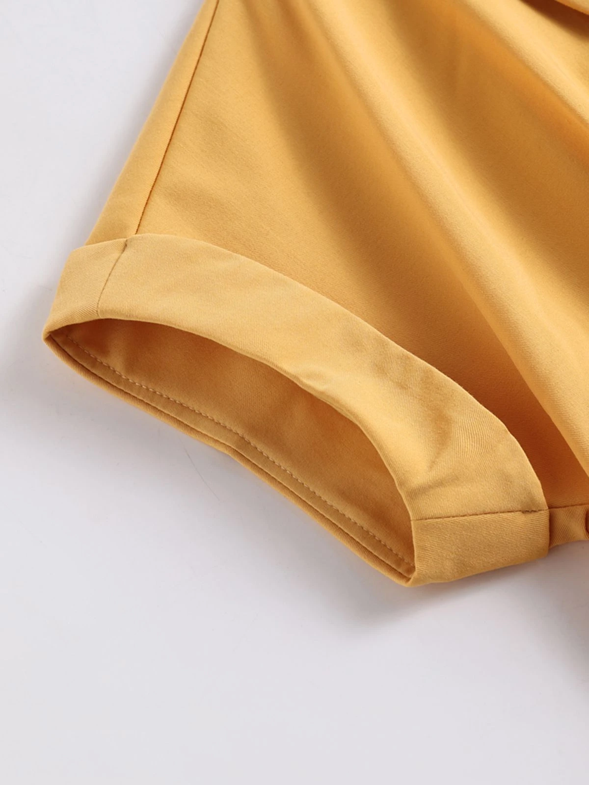 Yellow 1950s Solid Buttoned Swing Dress 7 Yellow 1950s Solid Buttoned Swing Dress - Image 7