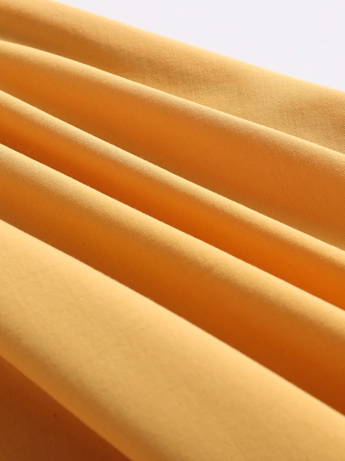 Yellow 1950s Solid Buttoned Swing Dress 8 Yellow 1950s Solid Buttoned Swing Dress - Image 8