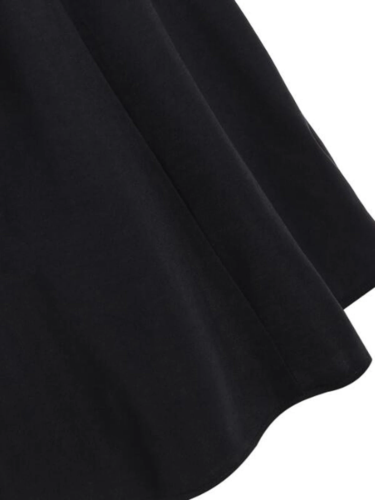 Black Red 1950s Halter Dot Swing Dress 4 Black Red 1950s Halter Dot Swing Dress - Image 4