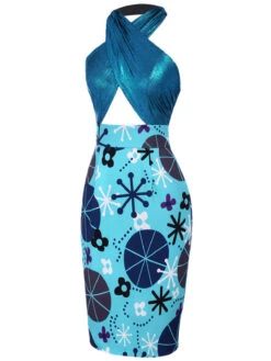 [Lori's Design]1960s Dress Promoting Autism Awareness -Candi Clothing Shop SCV016102 2