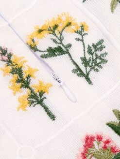 Blue 1950s Embroidery Pockets Swing Dress -Candi Clothing Shop SCV016183 6