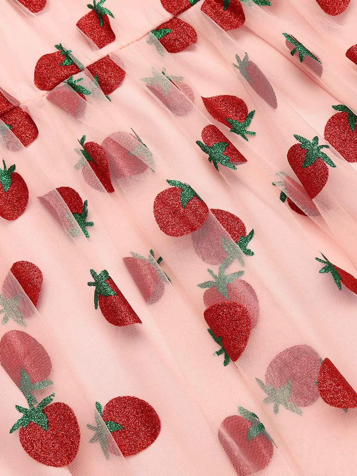 Pink 1950s Lace Strawberry Swing Dress 7 Pink 1950s Lace Strawberry Swing Dress - Image 7