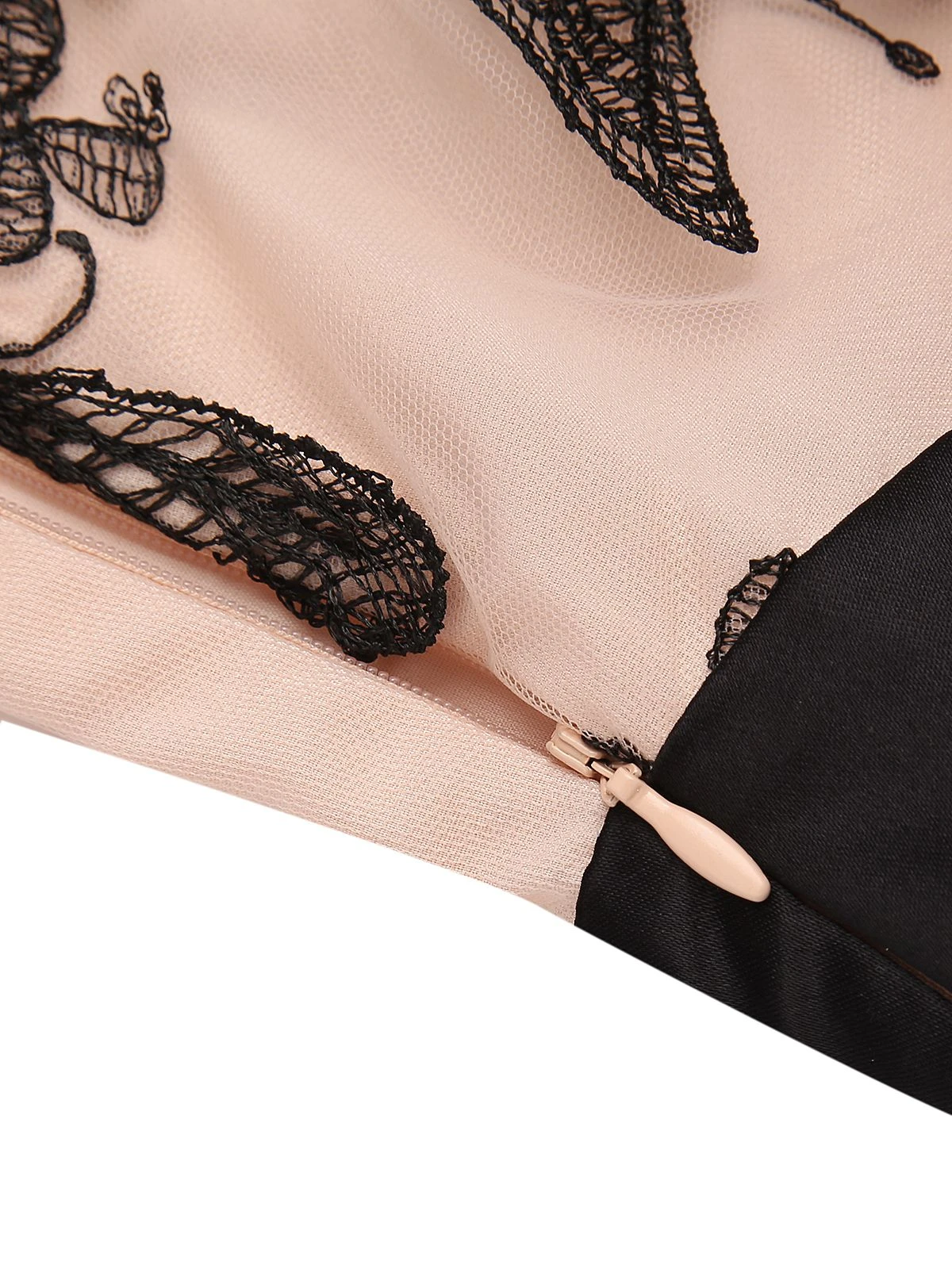 Nude 1950s Lace Butterfly Swing Vintage Dress 7 Nude 1950s Lace Butterfly Swing Vintage Dress - Image 7