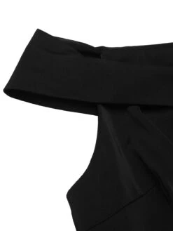 1950s Off-shoulder Lace Butterfly Swing Dress -Candi Clothing Shop SCV017617 5