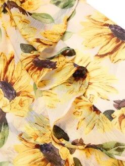 Black 1960s Halter Sunflower Pencil Dress 17 Black 1960s Halter Sunflower Pencil Dress -Candi Clothing Shop SCV017753 6