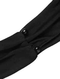 Black 1960s Halter Sunflower Pencil Dress 14 Black 1960s Halter Sunflower Pencil Dress -Candi Clothing Shop SCV017753 8