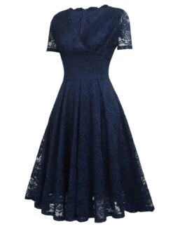 1950s Floral Lace Solid Swing Dress -Candi Clothing Shop SCV018062 NB 1 0fedc9d6 96ad 4efa 9d5f 415c014df9be