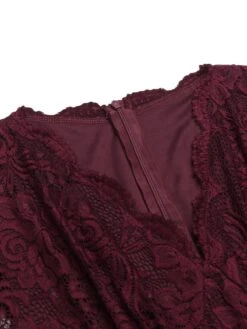 1950s Floral Lace Solid Swing Dress -Candi Clothing Shop SCV018062 WR 4 91e0a93e 1bdb 421d bbdb 7aa7a9c8d8ed