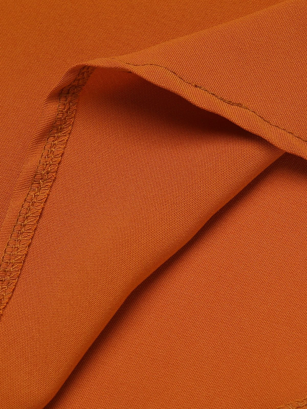 Orange 1950s Cape Pumpkin Swing Dress 12 Orange 1950s Cape Pumpkin Swing Dress - Image 12