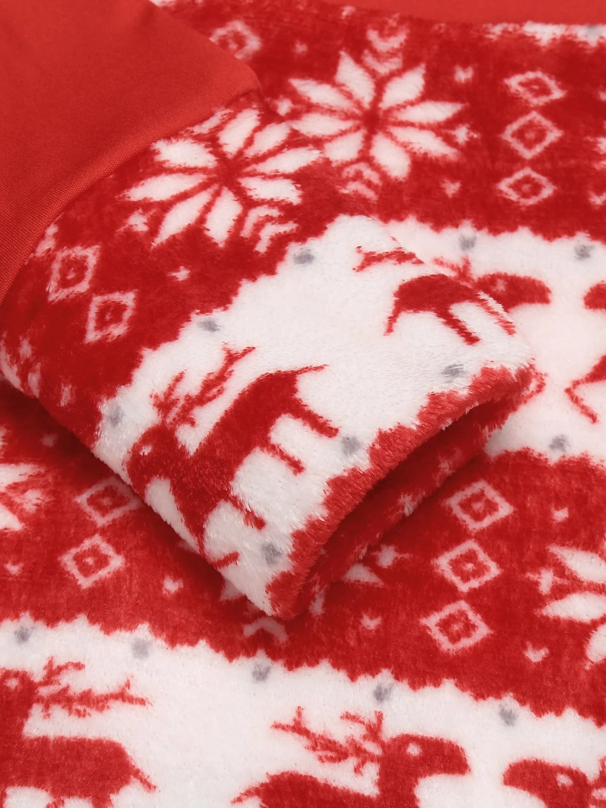 Red 1950s Christmas Patchwork Swing Dress 8 Red 1950s Christmas Patchwork Swing Dress - Image 8