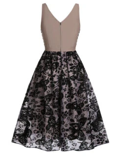 Black 1950s Butterfly Mesh Stitching Dress 10 Black 1950s Butterfly Mesh Stitching Dress -Candi Clothing Shop SCV020938 3 45fc7622 0fcd 42e8 b5ea 176dd6867272