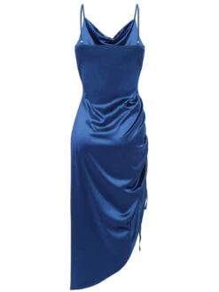 1960s Drawstring Spaghetti Strap Pencil Dress 27 1960s Drawstring Spaghetti Strap Pencil Dress -Candi Clothing Shop SCV020944 BL2