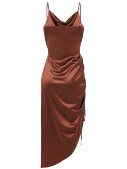 1960s Drawstring Spaghetti Strap Pencil Dress 33 1960s Drawstring Spaghetti Strap Pencil Dress -Candi Clothing Shop SCV020944 CO2